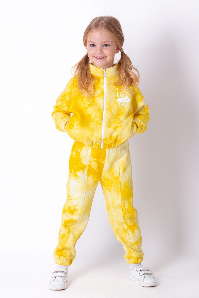 Фото - яскравий утеплений костюм для дівчинки ціна 535 грн. за комплект - Леопольд