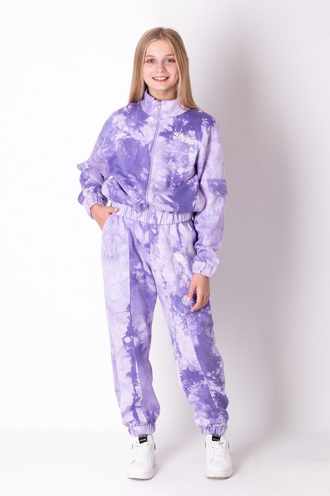 Фото - фіолетовий теплий костюм Мевіс ціна 699 грн. за комплект - Леопольд