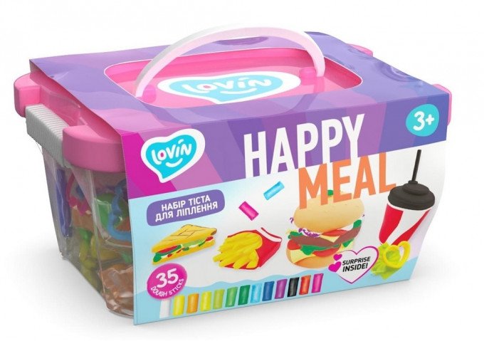 Фото - набор теста для лепки Happy meal цена 245 грн. за комплект - Леопольд