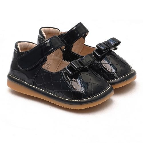 Фото - черные туфельки детские под лак цена 395 грн. за пару - Леопольд