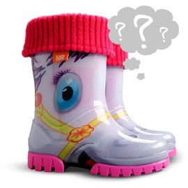 Фото №1, рожеві гумові чобітки для дівчинки Поні, арит. ..
